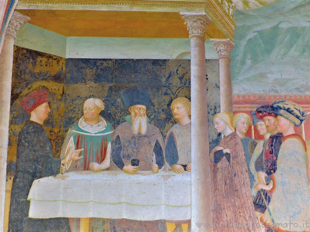 Castiglione Olona (Varese, Italy) - Banquet of Herod in the baptistery of the Collegiate Church of the Saints Stephen and Lawrence